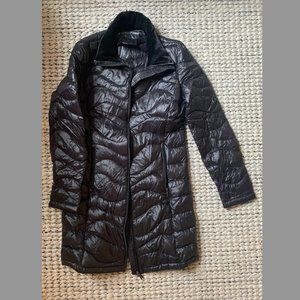 Black Long Puffy Jacket - Size Small